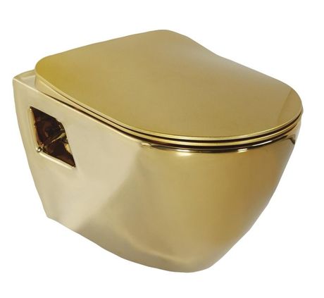 SAPHO PAULA 50cm WC závesné, keramika, zlaté, TP325-AK00