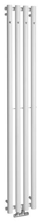 SAPHO PILON 27 x 180cm 858W kúpeľňový radiátor s háčikmi, stredové pripojenie, biela, IZ121