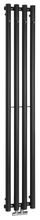SAPHO PILON 27 x 180cm 858W kúpeľňový radiátor s háčikmi, stredové pripojenie, čierna matná, IZ122