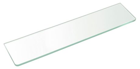 SAPHO sklenená polička 600 x 100 x 8mm (len sklo bez držiakov), sklo číre, 23482