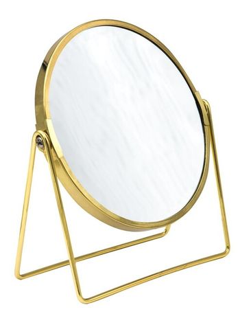 SAPHO SUMMER kozmetické zrkadielko okrúhle, zlato, 03009024