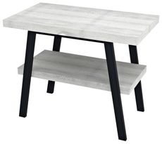 SAPHO TWIGA 100 x 50 x 72cm stolík pod umývadlo, čierna matná / orech rustik, VC442-100-3