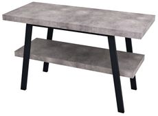 SAPHO TWIGA 130 x 50 x 72cm stolík pod umývadlo, čierna matná / cement, VC453-130-7