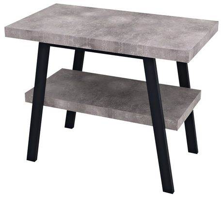 SAPHO TWIGA 90 x 50 x 72cm stolík pod umývadlo, čierna matná / cement, VC442-90-7