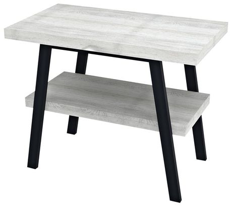 SAPHO TWIGA 90 x 50 x 72cm stolík pod umývadlo, čierna matná / dub starobiely, VC442-90-5