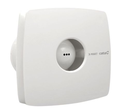 SAPHO X-MART 10T kúpeľňový ventilátor axiálny s časovačom, 15W, potrubie 10cm, biela, 01011000