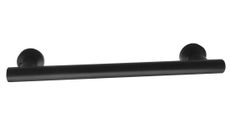 SAPHO X-ROUND BLACK držadlo kúpeľňové rovné 47cm, čierna matná, XH500B
