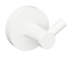 SAPHO X-ROUND WHITE vešiak háčik dvojitý, biela, XR202W
