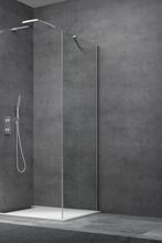 SAT ANIMA SK 100cm pevná bočná stena samostatná alebo do kombinácie, profil chróm, sklo číre, STENASK100