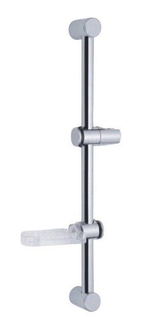 SAMPLUS držiak ručnej sprchy posuvný na tyči, s mydelničkou, C029 CP