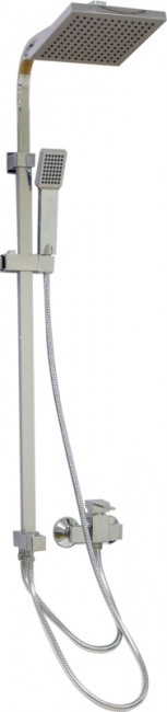 SAMPLUS sprchový stĺp teleskopický, hranaté sprchy, chróm, P 0901 A