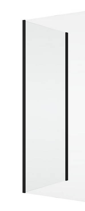 SANSWISS DIVERA BLACK D22F3 ATYP 25 - 80cm pevná bočná stena do kombinácie, profil čierny matný
