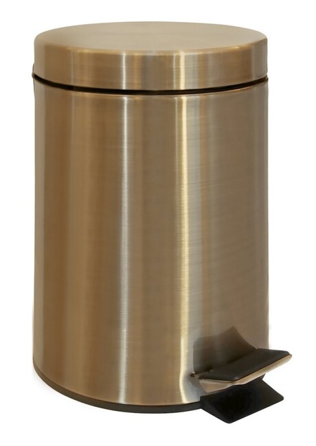 RETRO bronz: Odpadkový koš 3L, do kuchyně