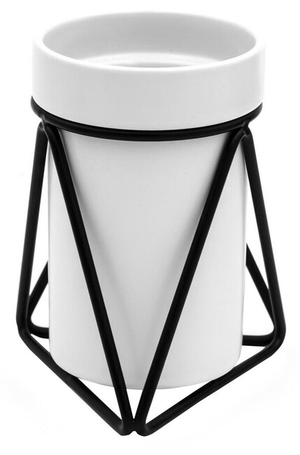 SAPHO MILA pohár keramický, biela/čierna, 2163101